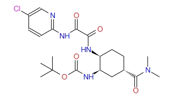 (1R,2S,5S)-2-[[2-[(5-氯吡啶-2-基)氨基]-2-氧代乙?；鵠氨基]-5-(二甲基氨基羰基)環己基]氨基甲酸叔丁酯
